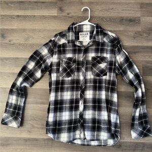 Men’s Reclaim Standard Plaid Flannel Shirt – Size Large